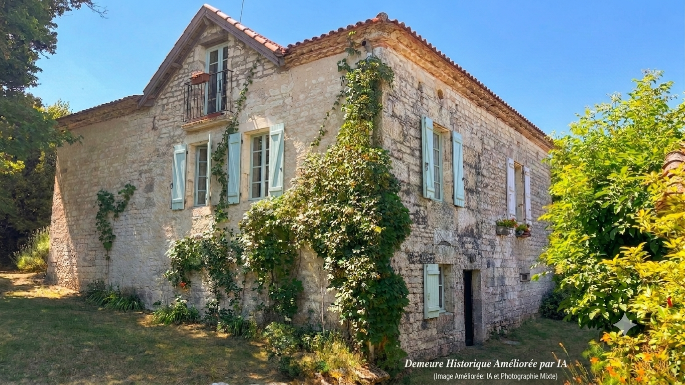 Vente Maison 6&nbsp;Pièces 142&nbsp;m² Montaigu-de-Quercy